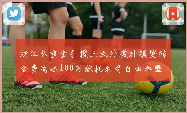 浙江队重金引援三大外援朴镇燮转会费高达100万欧托利奇自由加盟